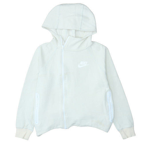 Mens UK Size S Nike White Full Zip Hoodie