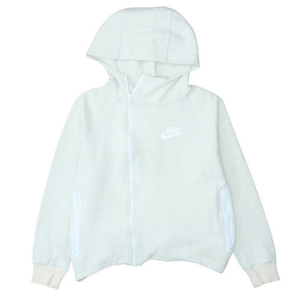 Mens UK Size S Nike White Full Zip Hoodie