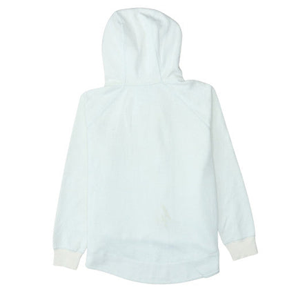 Mens UK Size S Nike White Full Zip Hoodie
