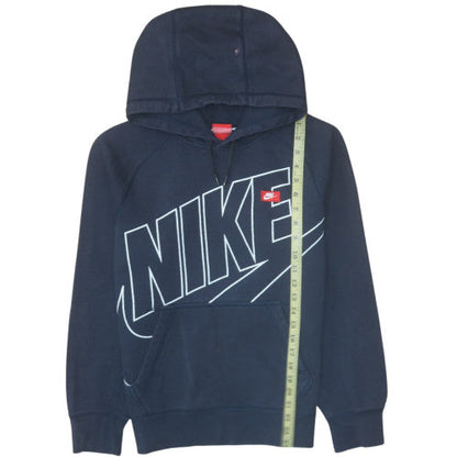 Mens UK Size S Nike Blue Pullover Hoodie