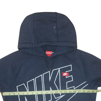 Mens UK Size S Nike Blue Pullover Hoodie