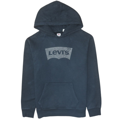 Mens UK Size L Levi's Blue Pullover Hoodie