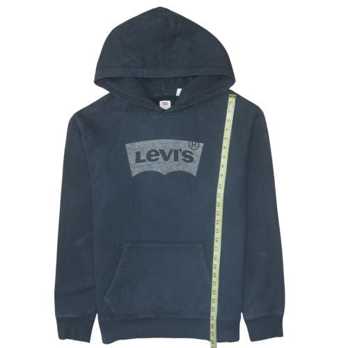 Mens UK Size L Levi's Blue Pullover Hoodie