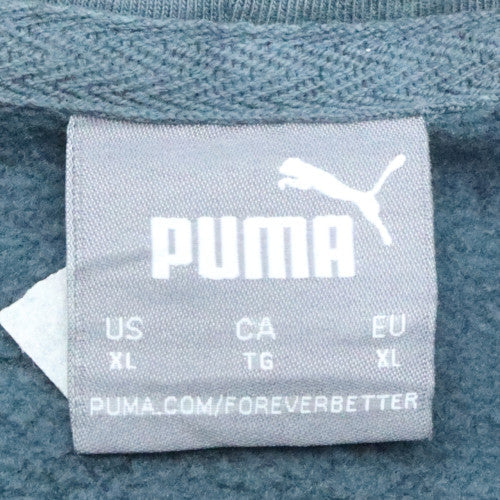 Mens UK Size XL Puma Blue Pullover Hoodie