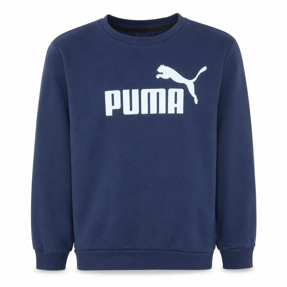 Mens UK Size M Puma Blue Pullover Sweatshirt
