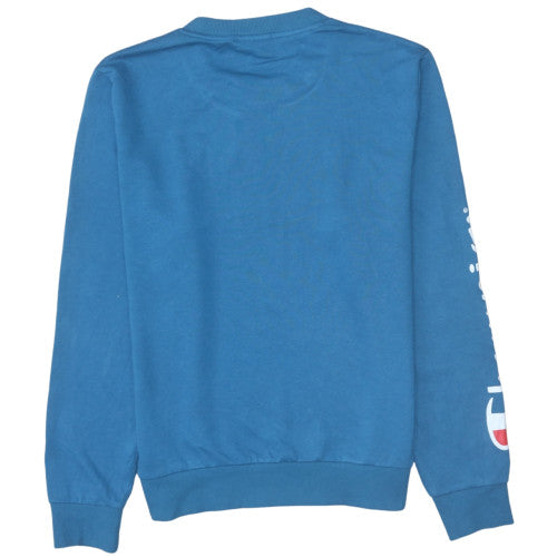 Mens UK Size L Champion Blue Pullover Sweatshirt
