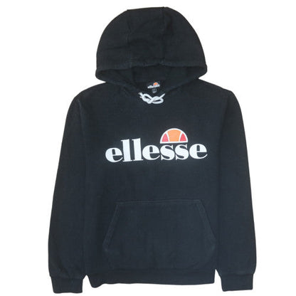 Womens UK Size 14 Ellesse Black Pullover Hoodie