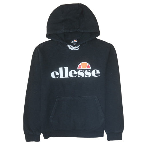 Womens UK Size 14 Ellesse Black Pullover Hoodie