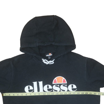 Womens UK Size 14 Ellesse Black Pullover Hoodie