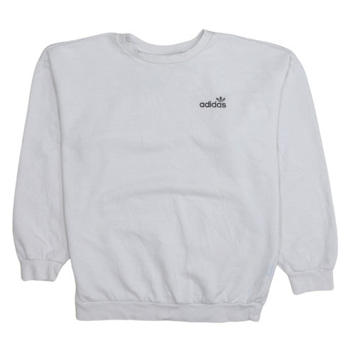 Womens UK Size 8 Adidas White Pullover Sweatshirt