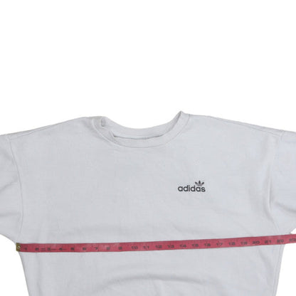 Womens UK Size 8 Adidas White Pullover Sweatshirt