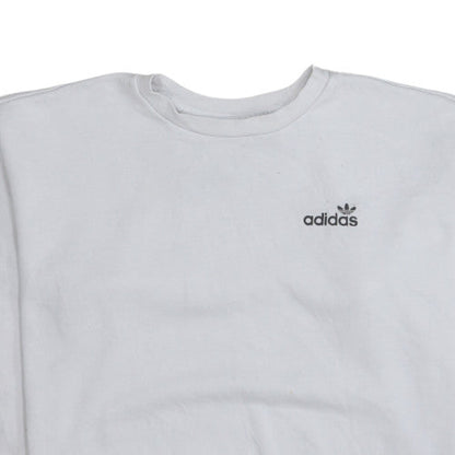 Womens UK Size 8 Adidas White Pullover Sweatshirt