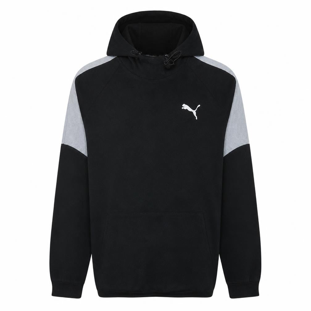 Mens UK Size L Puma Black Pullover Hoodie