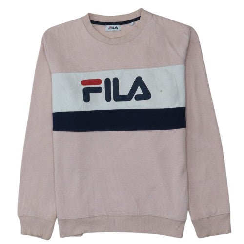 Womens UK Size M Fila Pink Pullover Sweatshirt