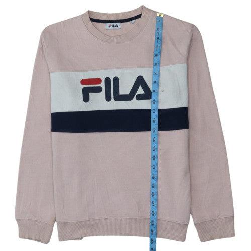 Womens UK Size M Fila Pink Pullover Sweatshirt