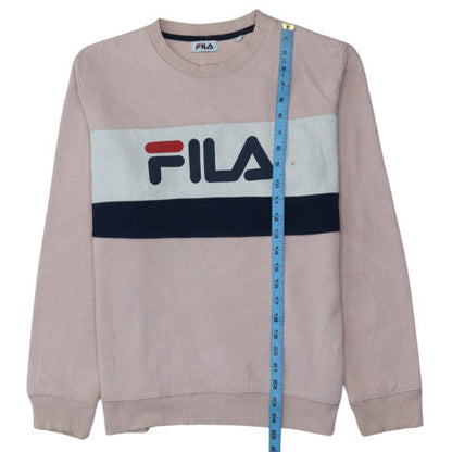 Womens UK Size M Fila Pink Pullover Sweatshirt