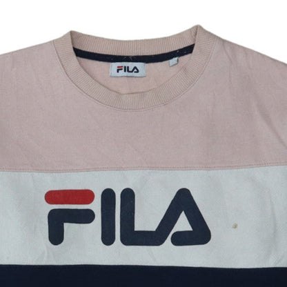 Womens UK Size M Fila Pink Pullover Sweatshirt