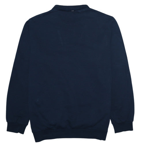 Mens UK Size L Lyle & Scott Blue 1/2 Zip Sweatshirt