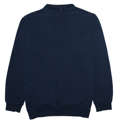 Mens UK Size L Lyle & Scott Blue 1/2 Zip Sweatshirt
