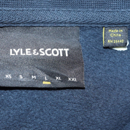 Mens UK Size L Lyle & Scott Blue 1/2 Zip Sweatshirt