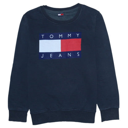 Mens UK Size 2XL Tommy Hilfiger Blue Pullover Sweatshirt