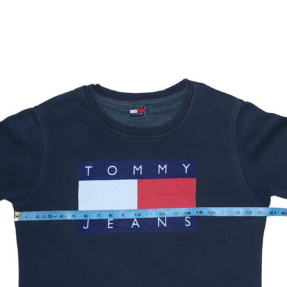 Mens UK Size 2XL Tommy Hilfiger Blue Pullover Sweatshirt