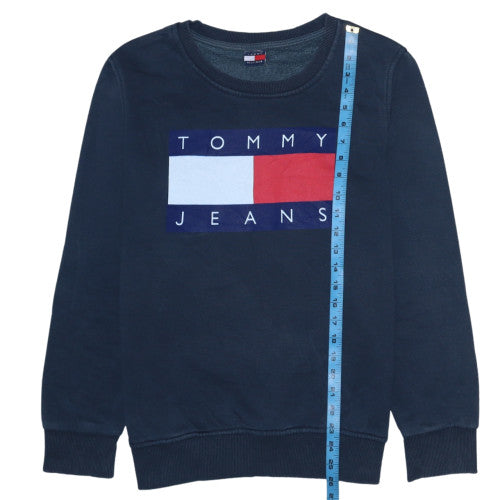 Mens UK Size 2XL Tommy Hilfiger Blue Pullover Sweatshirt