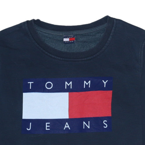 Mens UK Size 2XL Tommy Hilfiger Blue Pullover Sweatshirt