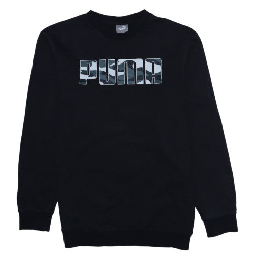 Mens UK Size S Puma Black Pullover Sweatshirt