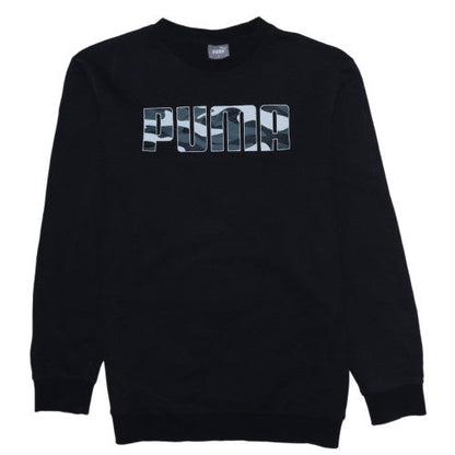 Mens UK Size S Puma Black Pullover Sweatshirt