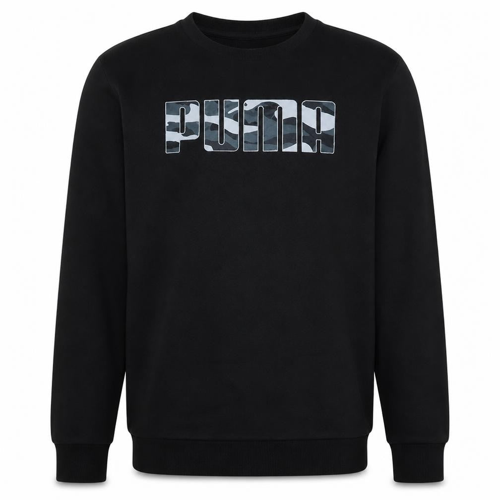Mens UK Size S Puma Black Pullover Sweatshirt