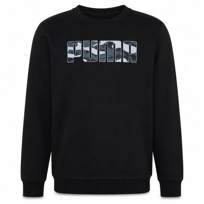 Mens UK Size S Puma Black Pullover Sweatshirt