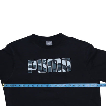 Mens UK Size S Puma Black Pullover Sweatshirt