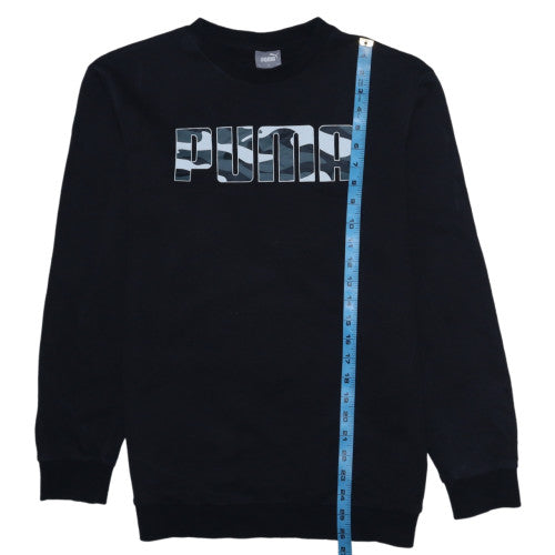 Mens UK Size S Puma Black Pullover Sweatshirt