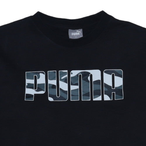 Mens UK Size S Puma Black Pullover Sweatshirt