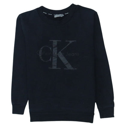 Mens UK Size XS Calvin Klein Jeans Black Pullover Sweatshirt