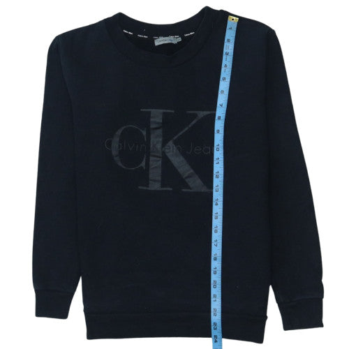 Mens UK Size XS Calvin Klein Jeans Black Pullover Sweatshirt