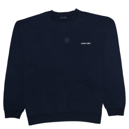 Mens UK Size L Reebok Blue Pullover Sweatshirt