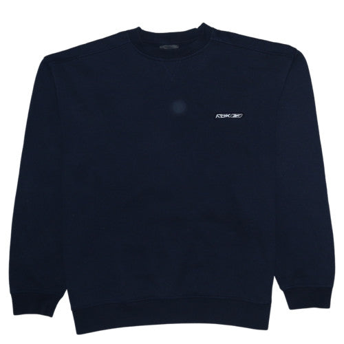 Mens UK Size L Reebok Blue Pullover Sweatshirt