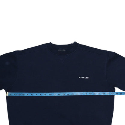 Mens UK Size L Reebok Blue Pullover Sweatshirt