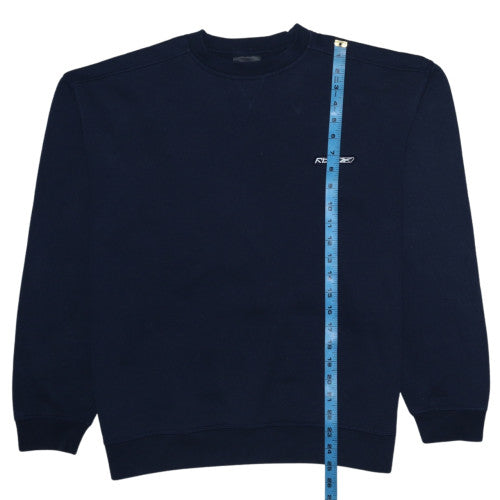 Mens UK Size L Reebok Blue Pullover Sweatshirt