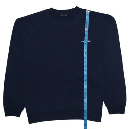 Mens UK Size L Reebok Blue Pullover Sweatshirt