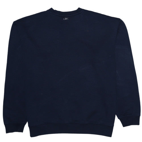Mens UK Size L Reebok Blue Pullover Sweatshirt