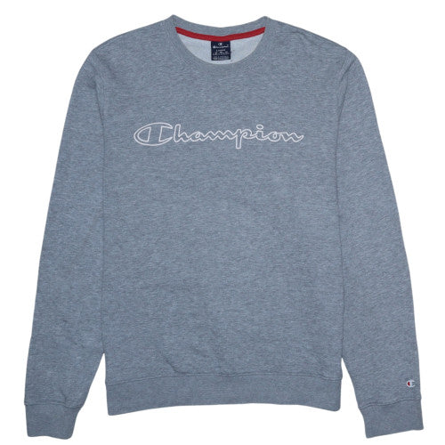 Mens UK Size L Champion Grey Pullover Sweatshirt