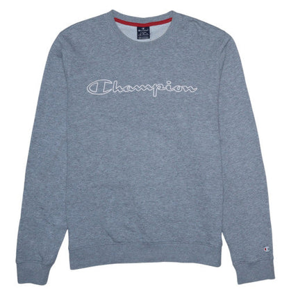 Mens UK Size L Champion Grey Pullover Sweatshirt