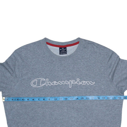 Mens UK Size L Champion Grey Pullover Sweatshirt