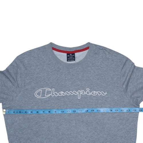 Mens UK Size L Champion Grey Pullover Sweatshirt