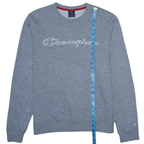 Mens UK Size L Champion Grey Pullover Sweatshirt