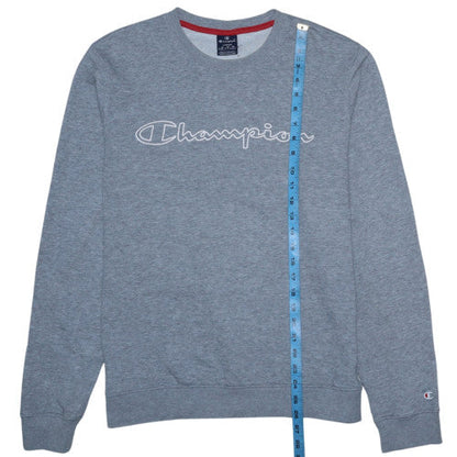 Mens UK Size L Champion Grey Pullover Sweatshirt