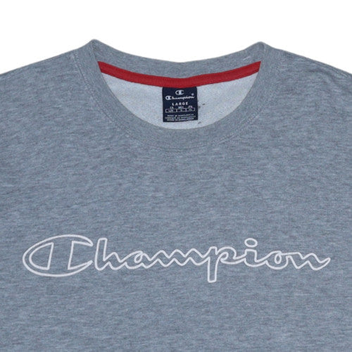 Mens UK Size L Champion Grey Pullover Sweatshirt